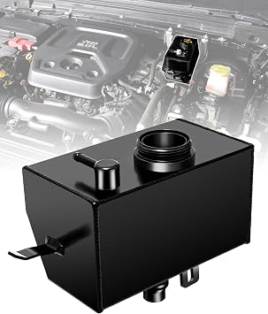Aluminium Alloy 68364312AC Coolant Reservoir Tank, Front Engine Coolant Expansion Tank Compatible with Jeep Wrangler JL JLU 2018-Present, Gladiator JT 2.0&3.6L 2020-Present Coolant Expansion Bottle