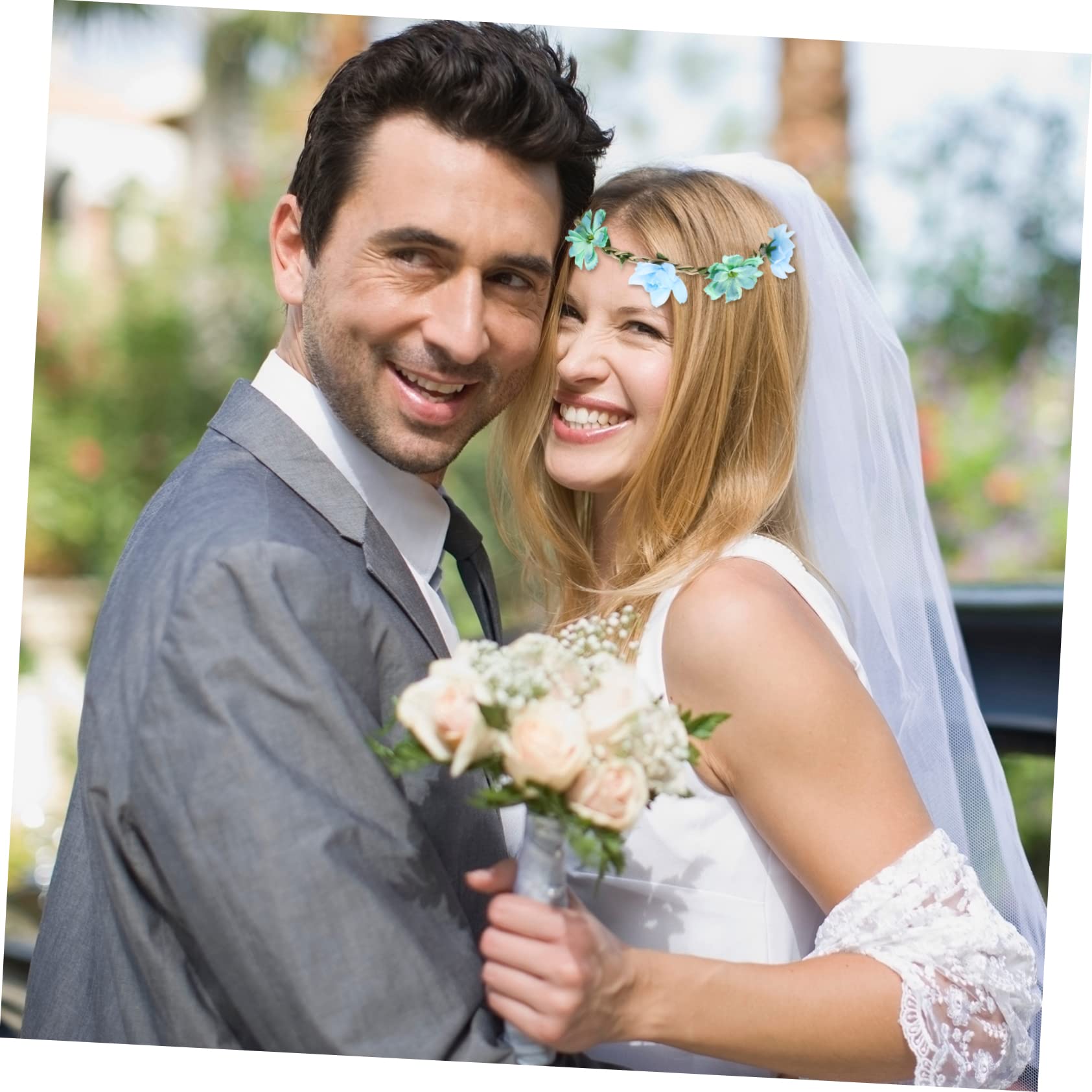 SOIMISS 24stücke Blumenkranz Haarschmuck Für Frauen Teiliges Und Hellrosa Elegante Haarreifen Für Hochzeiten Partys Und Fotoshootings