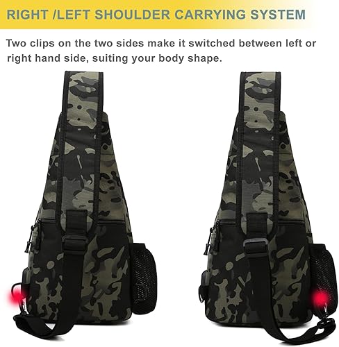 Miniatura 7 de Bolso táctico de hombro - Mochila militar Molle 1000D al aire libre Daypack, Verde, Moda