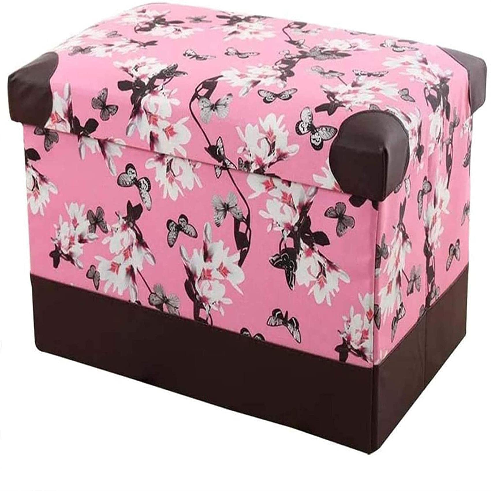 Pouf pliable avec rangement pour gagner de l'espace et ranger les chaussures