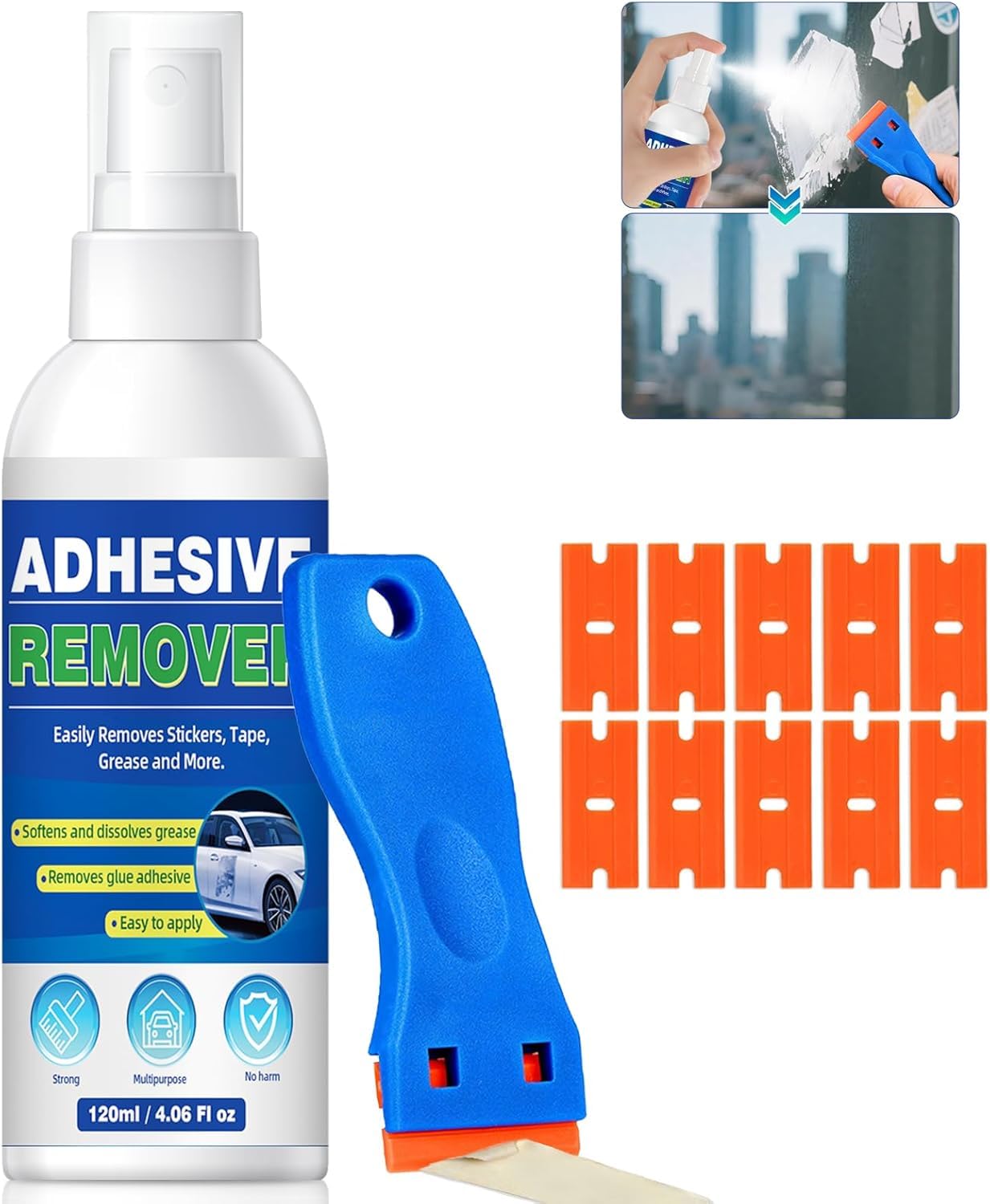 Photo 1 of HORSEFISH TOOL Adhesive Remover Spray with Scraper