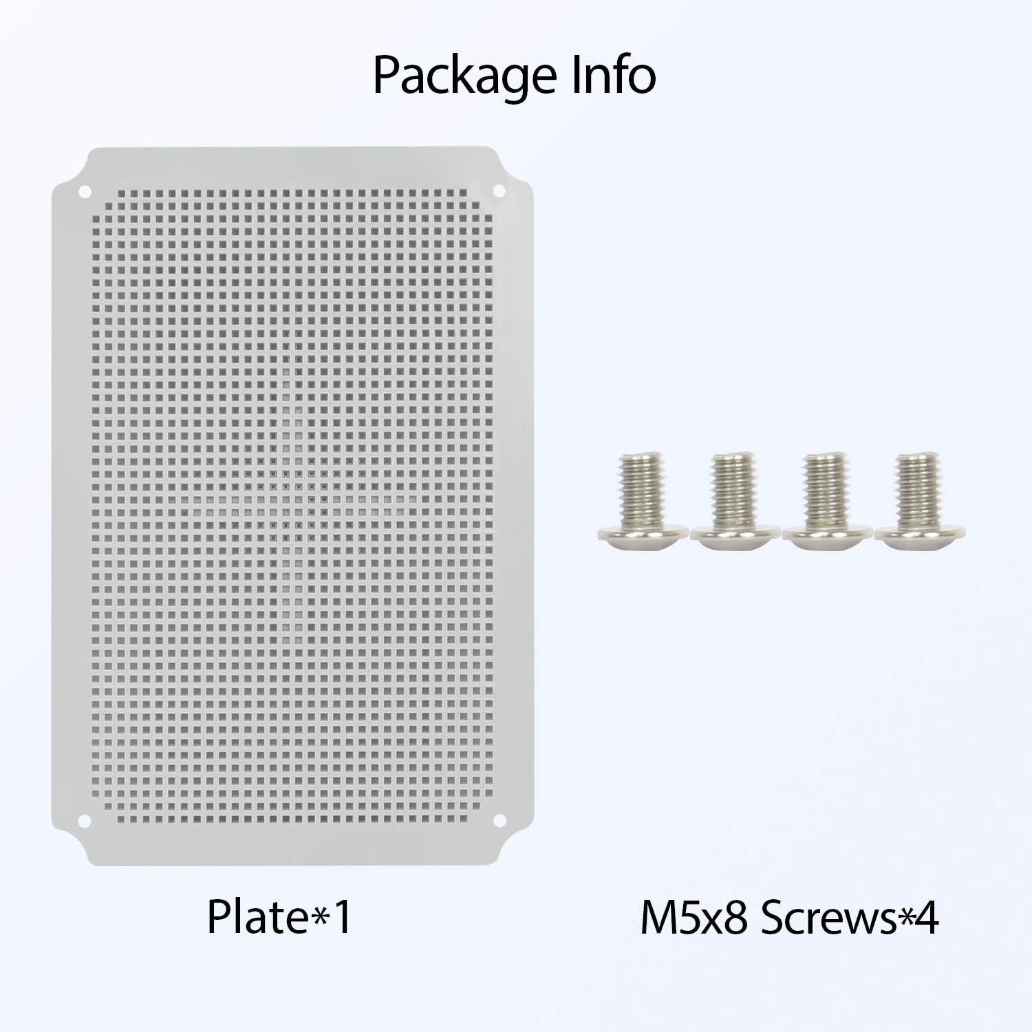 LeMotech Plaque de montage pour boîte de jonction, panneau intérieur en plastique ABS avec vis pour installation sur boîtier électrique avec loquets, 31 x 21 cm