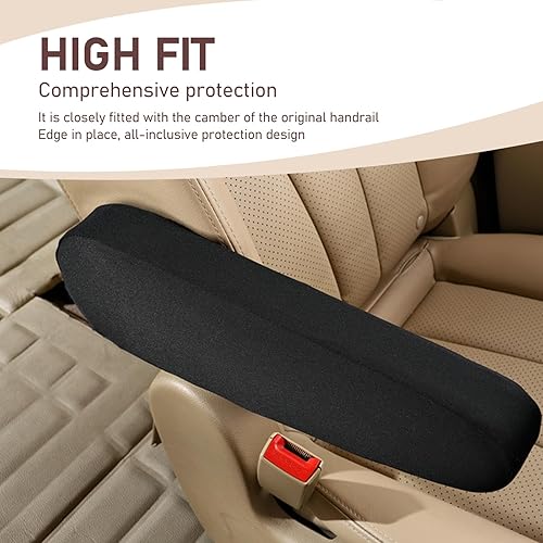 Miniatura 3 de gunhunt 2 fundas para reposabrazos de asiento delantero de automóvil, funda elástica para reposabrazos de automóvil, cómoda funda protectora para