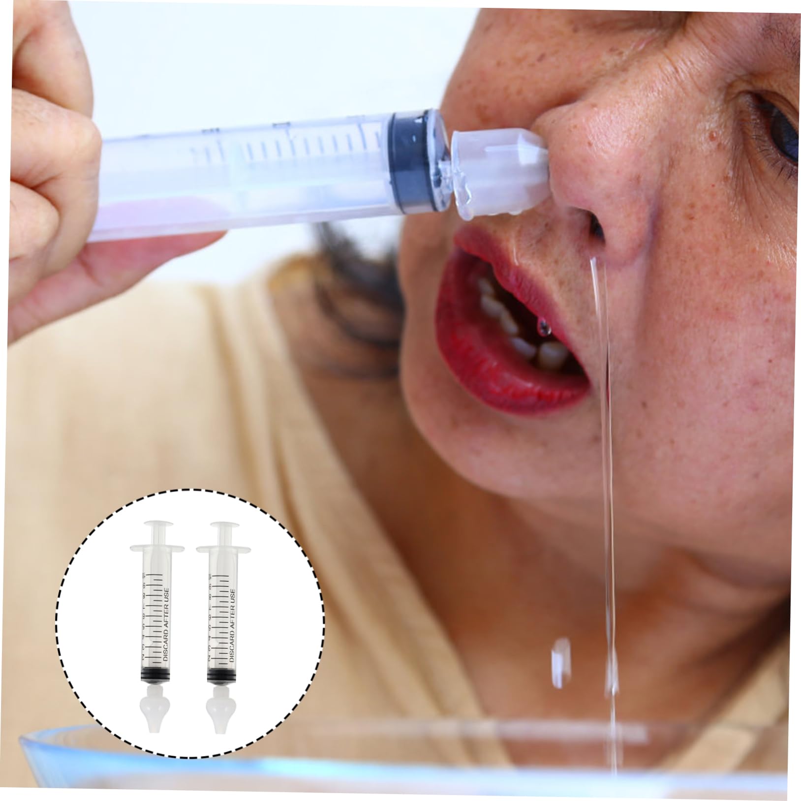 minkissy 16 juegos de dispositivos de riego nasal para bebés, irrigador nasal para bebés, limpiador de higiene nasal, limpiador nasal para bebés, botella de limpieza manual de gel de sílice para