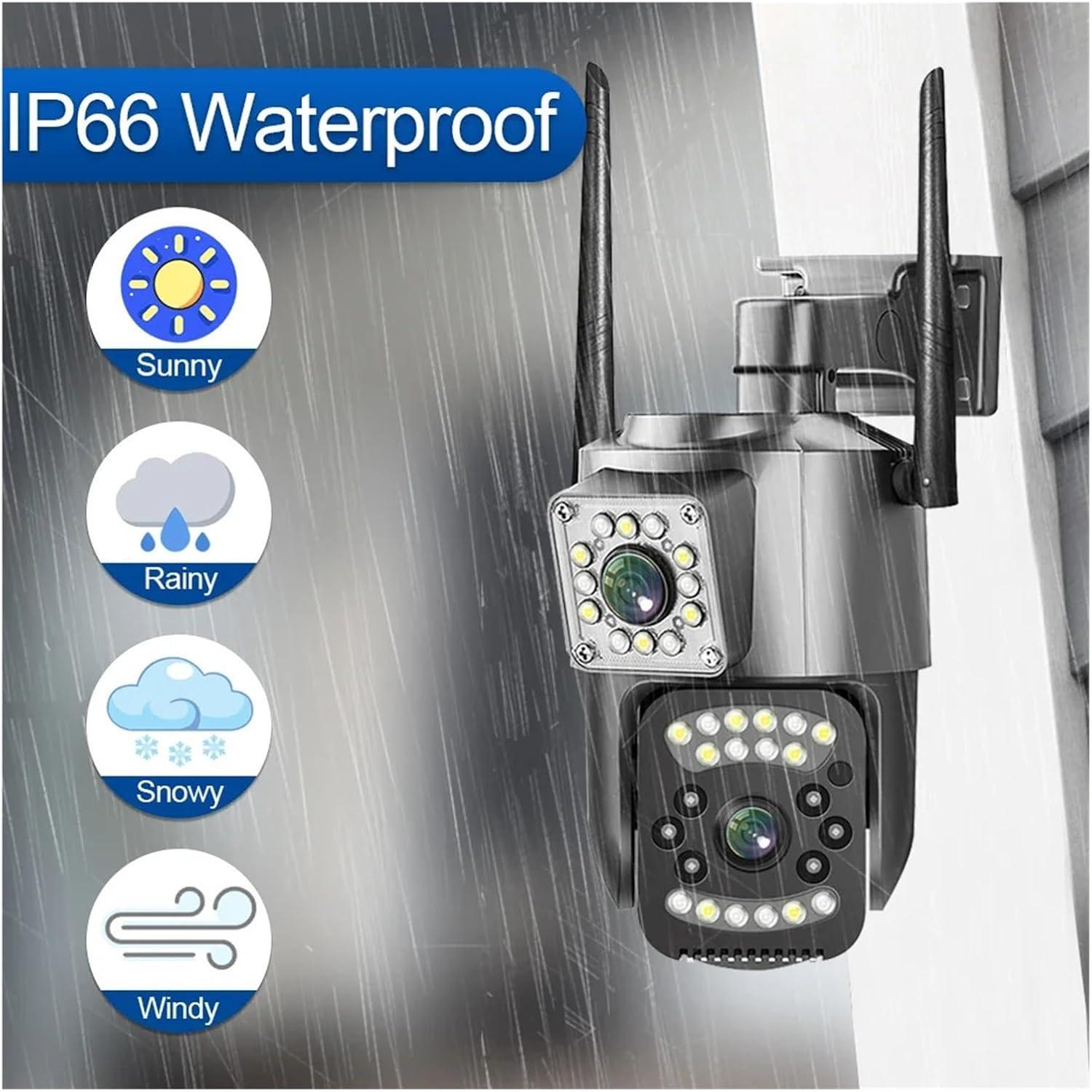 IP66 Waterproof Rating for Outdoor Camera