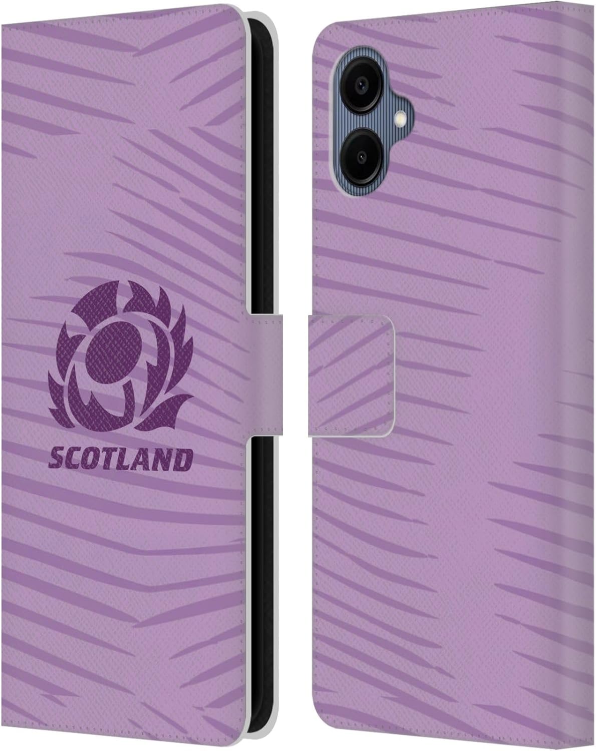 Head Case Designs Officially Licensed Scotland Rugby Away 2025/26 Crest Kit Leather Wallet Case Compatible with Samsung Galaxy A06 4G / 5G