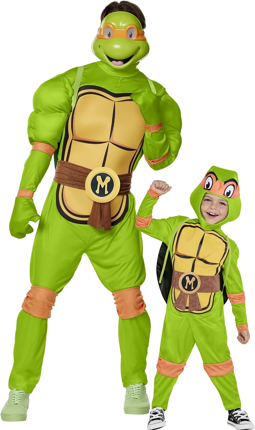 InSpirit Designs Toddler Teenage Mutant Ninja Turtles Michelangelo Costume, Multicolor