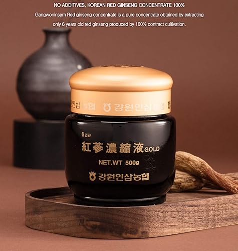 Miniatura 5 de Gangwoninsam ] Extracto de ginseng rojo coreano de oro, 17.64 oz / 17.63 onzas líquidas – Contiene extracto de raíz de ginseng rojo coreano 100%
