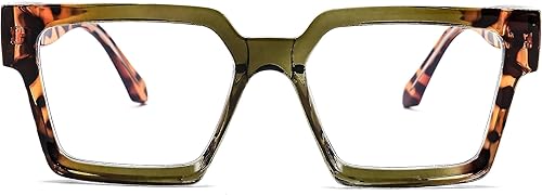 Miniatura 4 de FEISEDY Gafas de bloqueo de luz azul para mujeres y hombres, TR Retro Square Anti fatiga ocular Gafas Rectángulo Chic Look Marco B0037