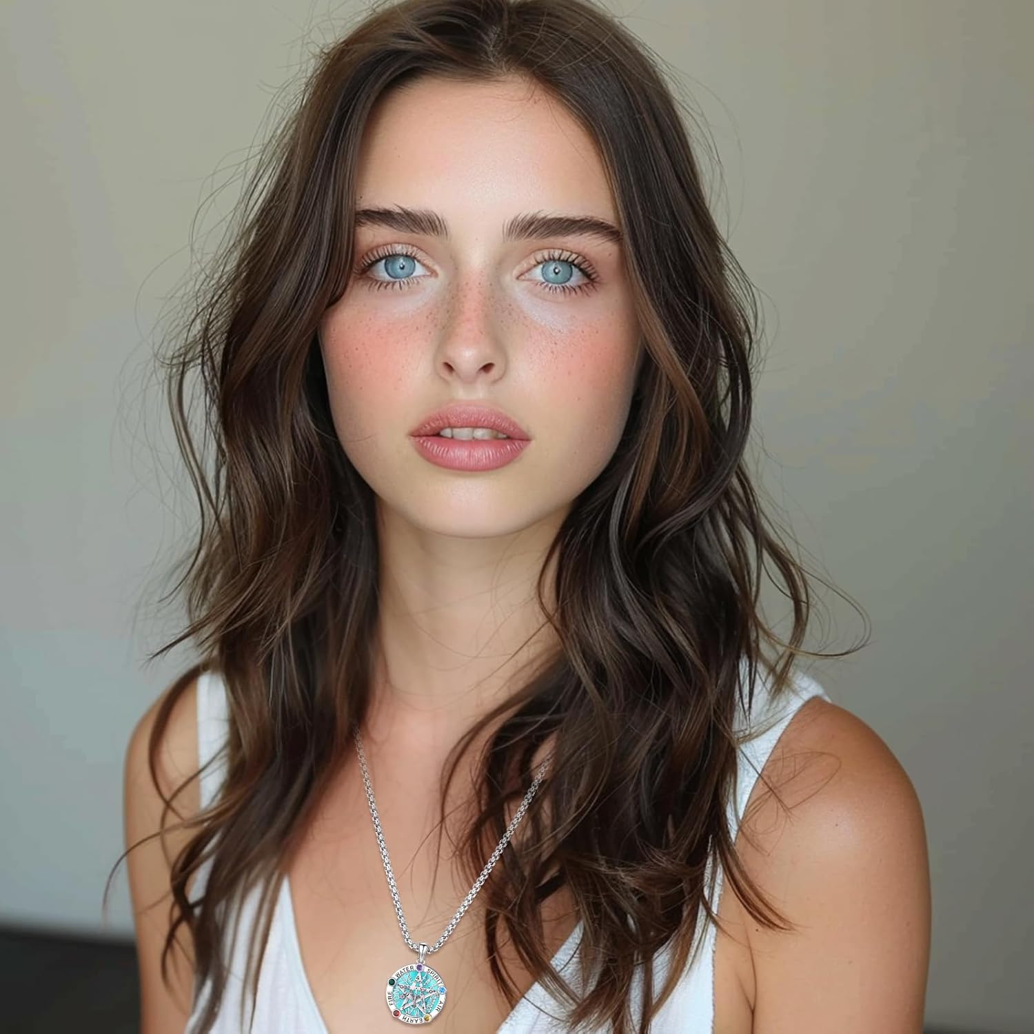 Eusense Triple Moon Goddess Necklac for Women Men Tree of Life Pendant Tetragrammaton Necklace Sterling Silver 925 Pentagram Moon Pentacle Goddess Pagan Wiccan Tree Life Jewelry - Image 8