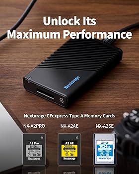 Nextorage　CFexpress Type A カードリーダー NextorageからCFexpress & SDのマルチスロットカードリーダー