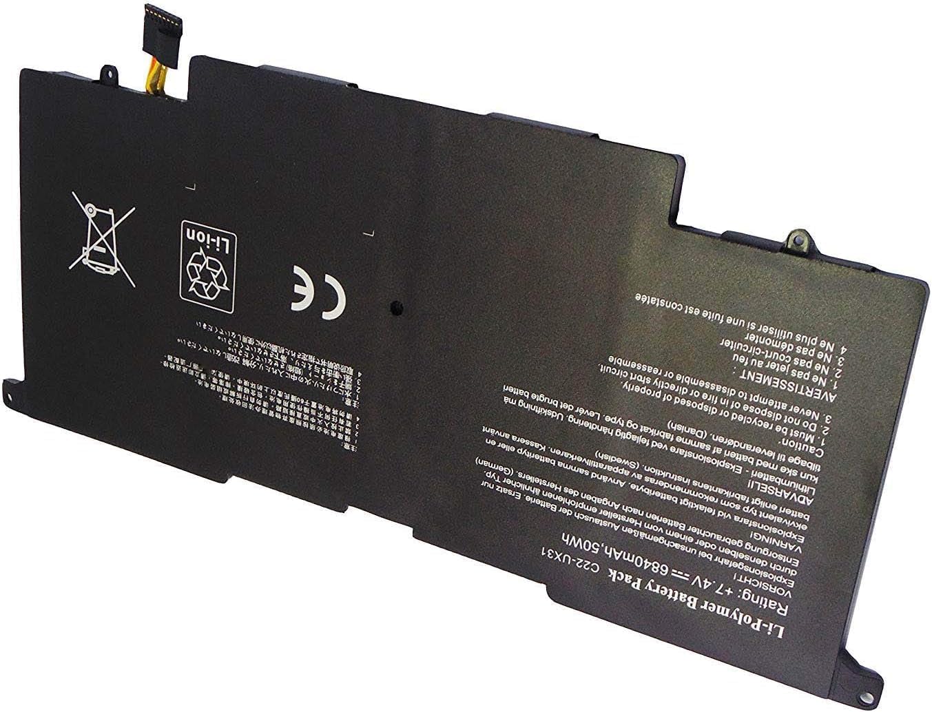 C21-UX31 C22-UX31 C23-UX31 Laptop Battery Replacement for Asus (Zenbook) UX31A UX31E UX31 UX31A-R4004H UX31E-DH72 UX31KI3517A Ultrabook(7.4V 50Wh)