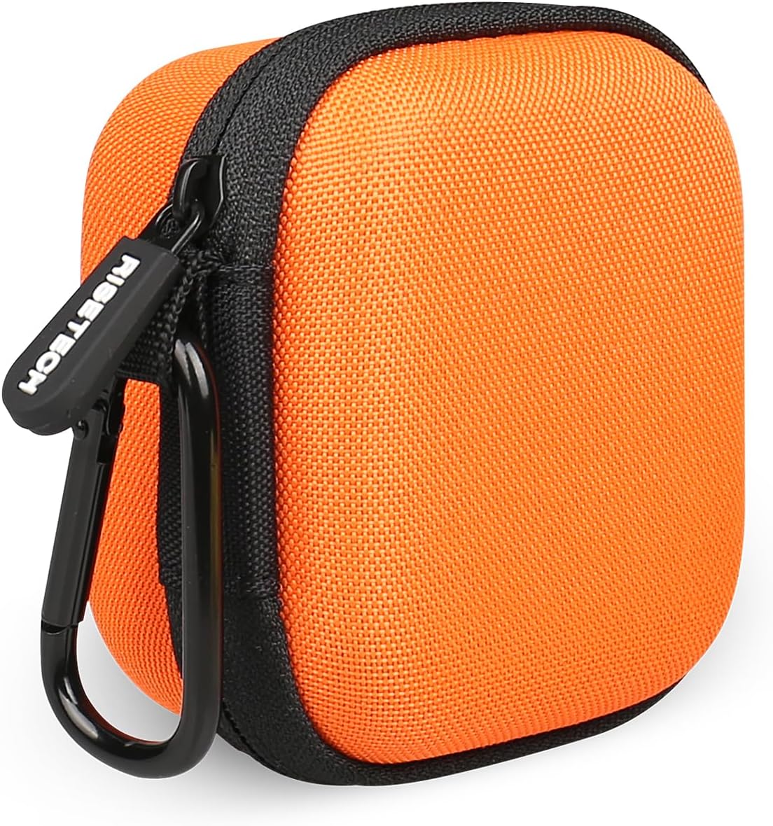 Earbud Case Compatible with Beats Powerbeats Pro 2 Wireless Bluetooth Earbuds, Portable Travel Hard Shell Earphone Case - with Clip (Orange) - Image 2