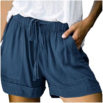 LCMTWX Womens Shorts Casual Pants High-Waist Sports Loose Shorts Casual Fashion Pants Womens Shorts Jean Shorts Womens