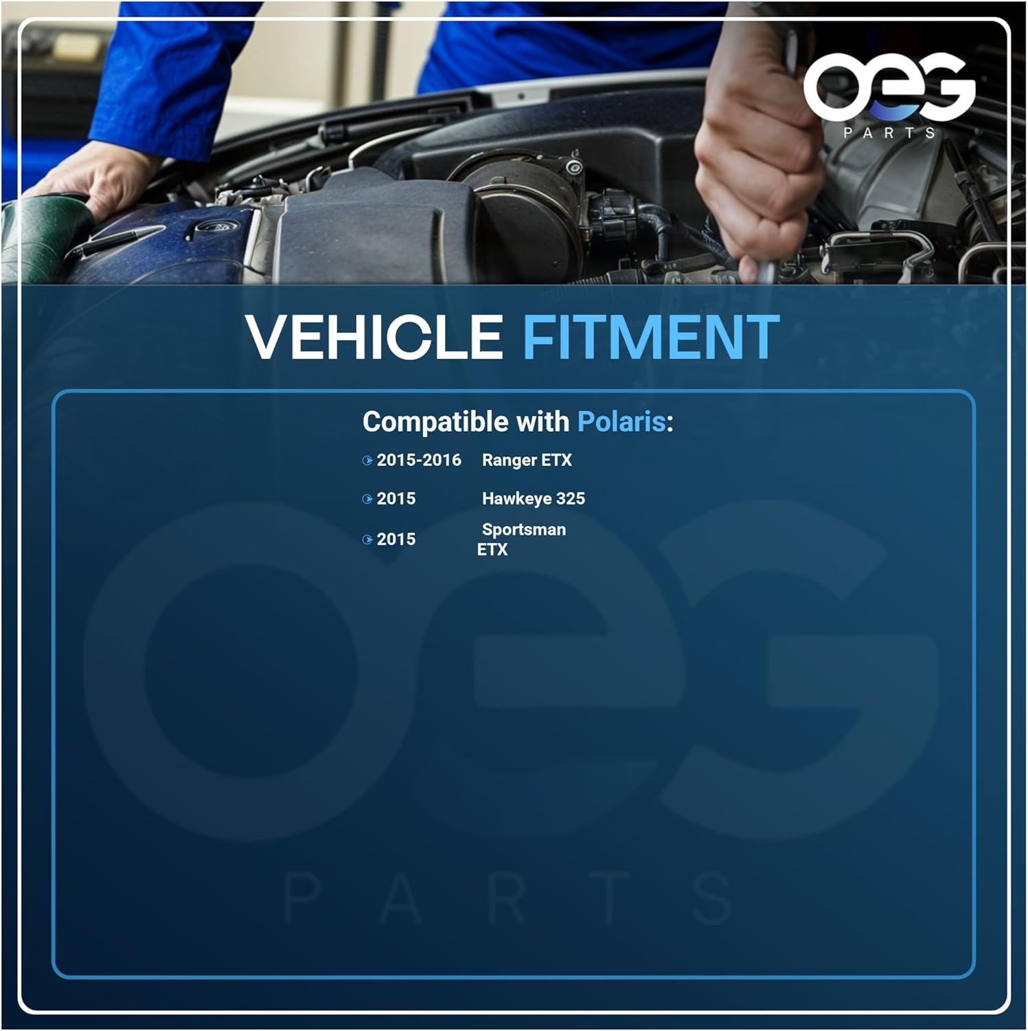 OEG Parts New Starter Compatible with Polaris ATV Hawkeye 325 2015, Sportsman ETX 325cc 2015, Polaris UTV Utility Vehicle Ranger ETX 2015 4015223, 4013428, 4014972, SMU0569, 41022077