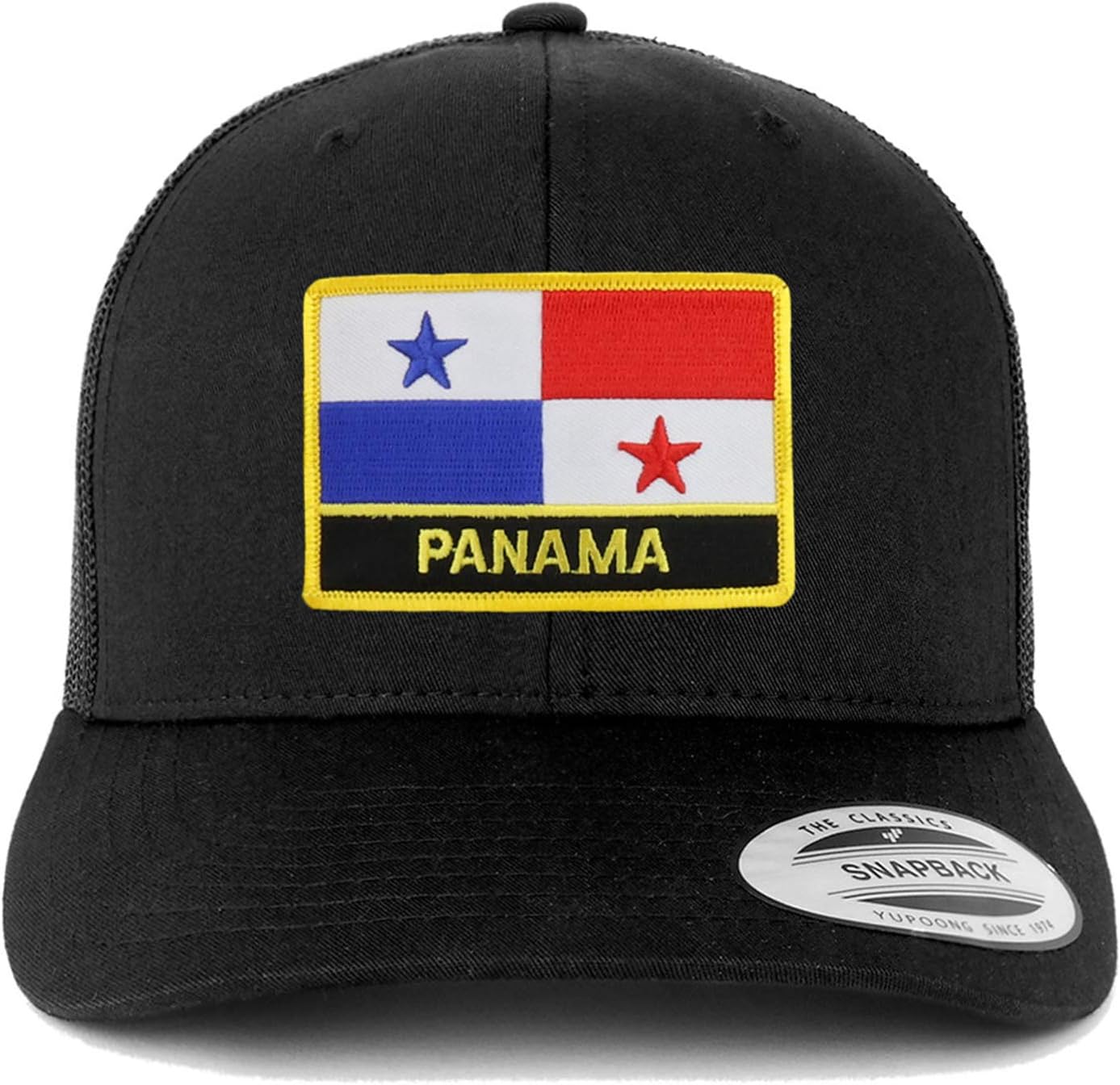 Trendy Apparel Shop Panama Flag Patch Retro Trucker Mesh Cap