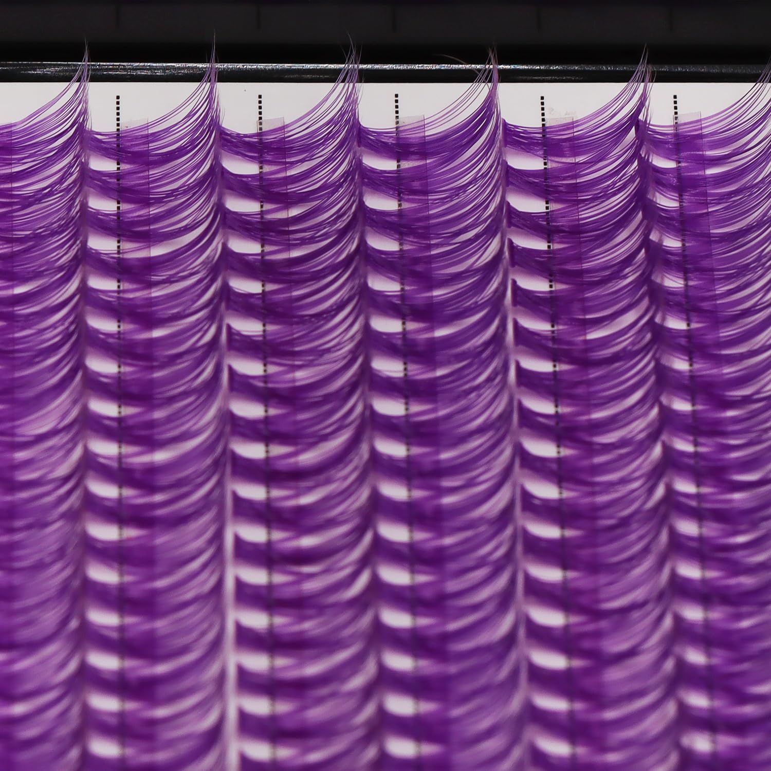 12Rows 40D Purple Color Individual False Eyelashes Large tray 240 Clusters 3D Volume Eyelashes Extensions Thickness 0.07mm D Curl Makeup Colorful Eye Lashes Cluster Beauty Tools (10mm) image 5