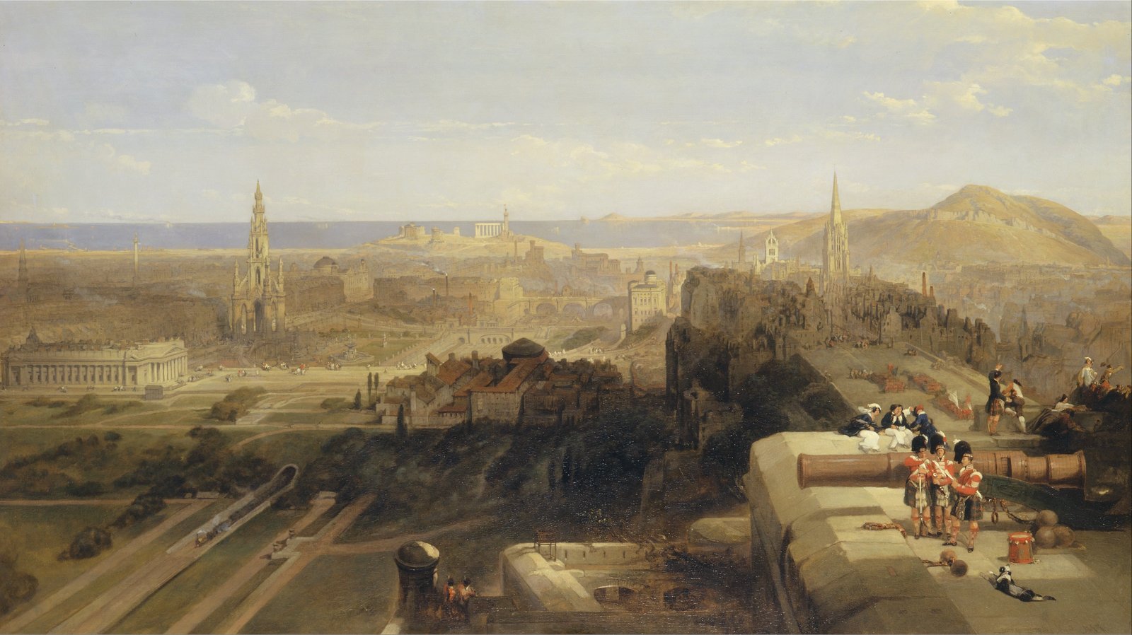 Lámina David Roberts de Edimburgo en papel mate de archivo, tamaño pequeño