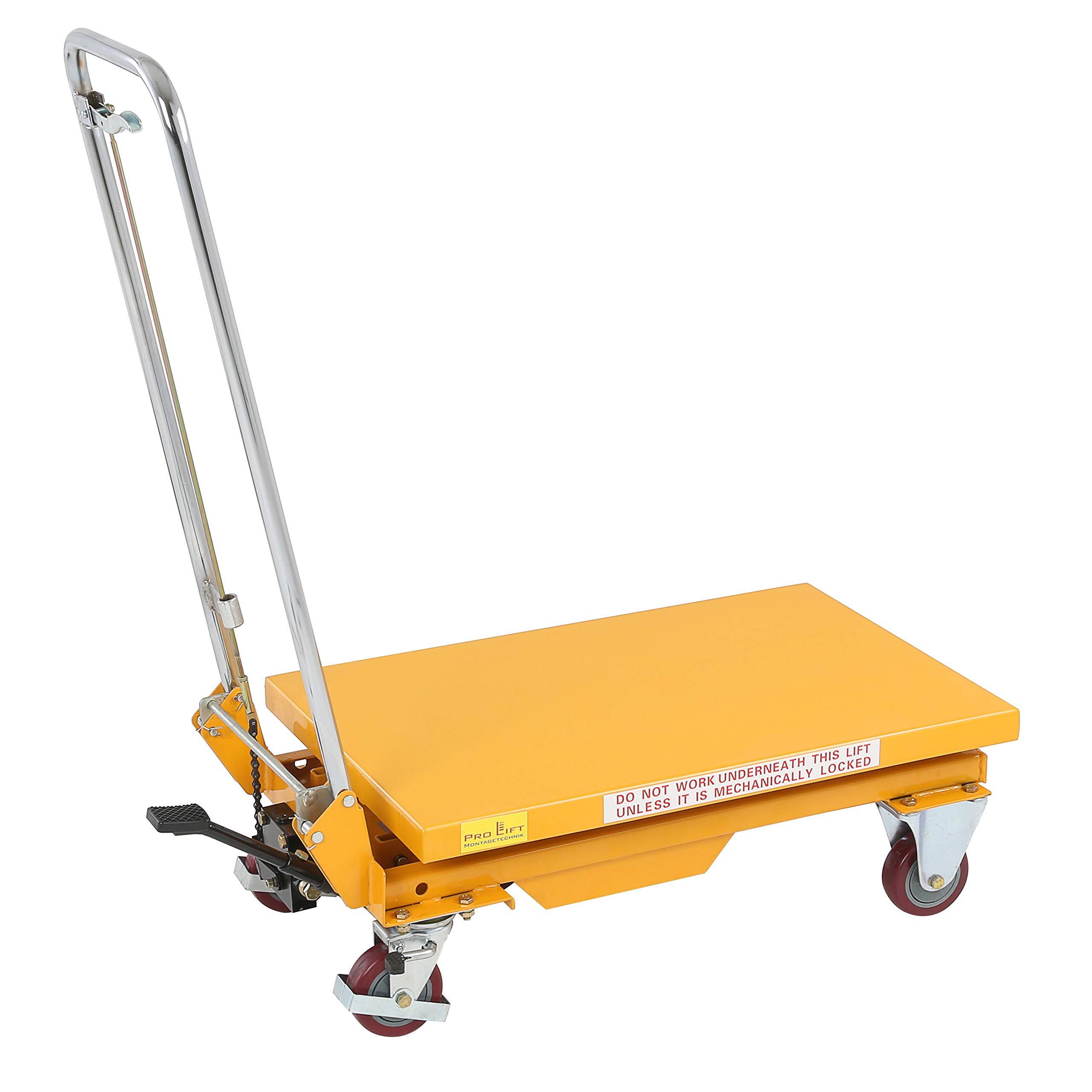 Hubtisch, Hebebühne 150kg Tragkraft, Höhe 265mm - 755mm, BS-15, 01565