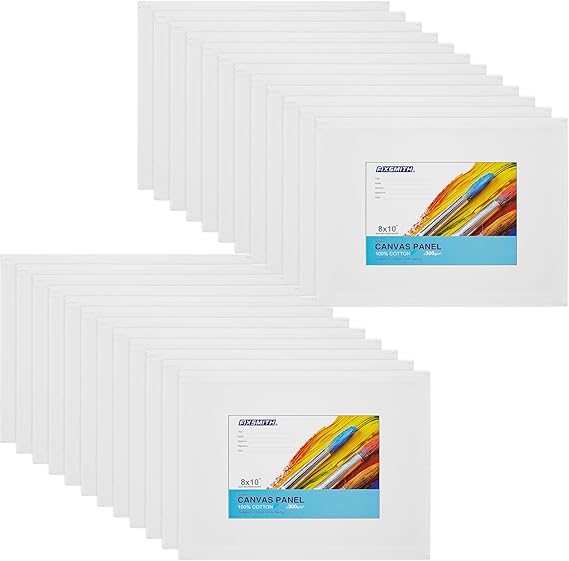 FIXSMITHPaintingCanvasPanels,8x10 Inch Canvas Board Super Value 12