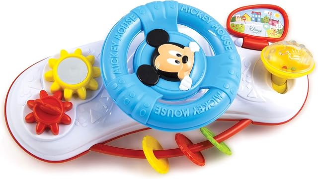Clementoni Baby Mickey Activity Wheel Zabawka Dźwiękowa, Wielokolorowy, 34 x 10.5 x 15 cm; 440 g