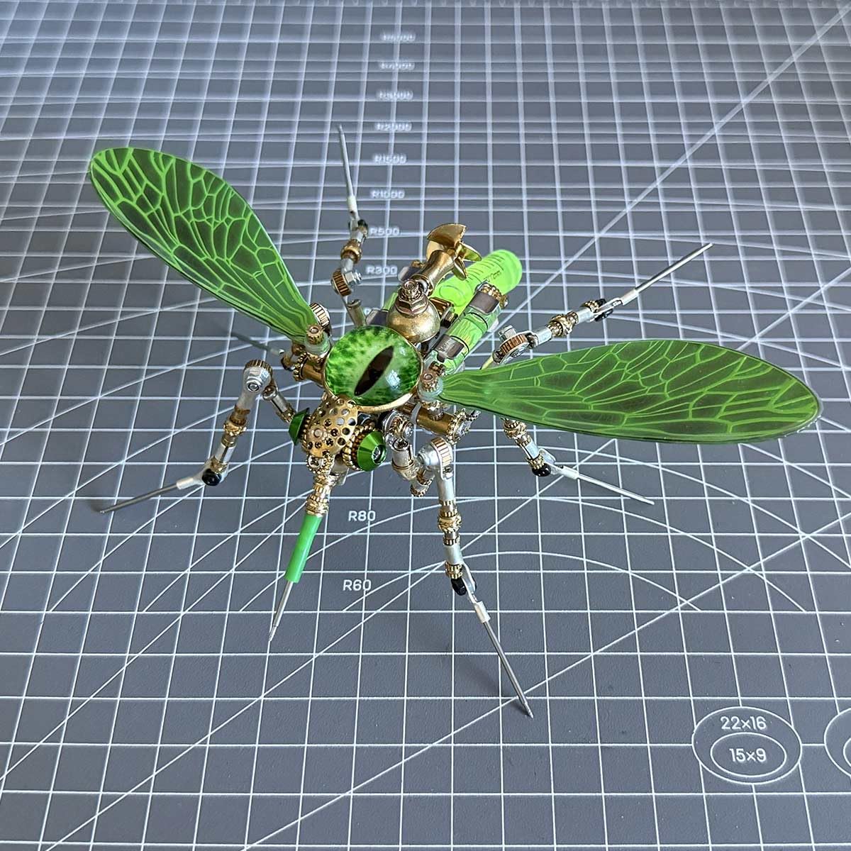 3D metalowe zestawy modeli komarów, puzzle dla dorosłych, steampunk, 3D, DIY, metalowy montaż, mechaniczne puzzle owadów, kreatywne dla dorosłych, 320 szt. +