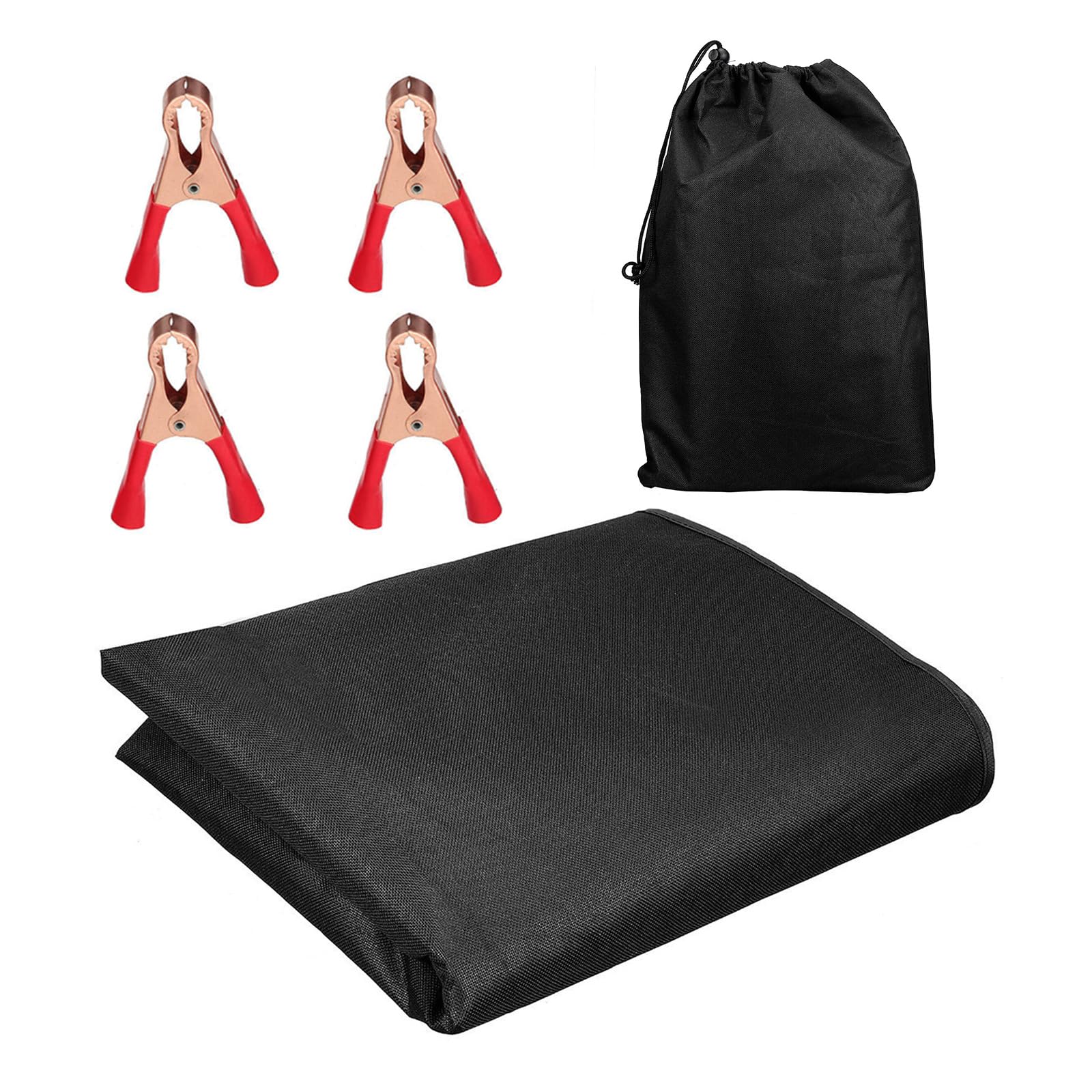 Osłona na tylne drzwi stodoły, wytrzymała tkanina Oxford, ochrona przeciwsłoneczna z 4 klipsami, pogrubiona, wodoodporna markiza Oxford 210D, 180 x 113 cm, pasuje do Fi-at DUCATO, Volks-wagen T5/T6,