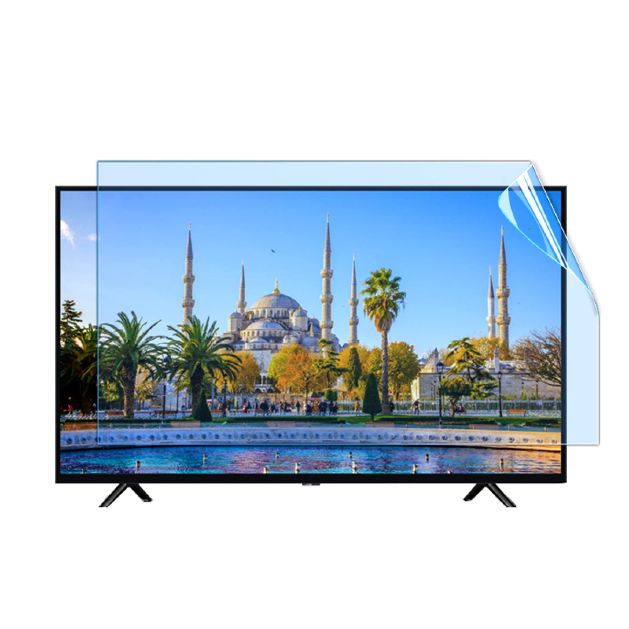 Filtre lumière bleue TV 55 pouces pour soulager la fatigue oculaire