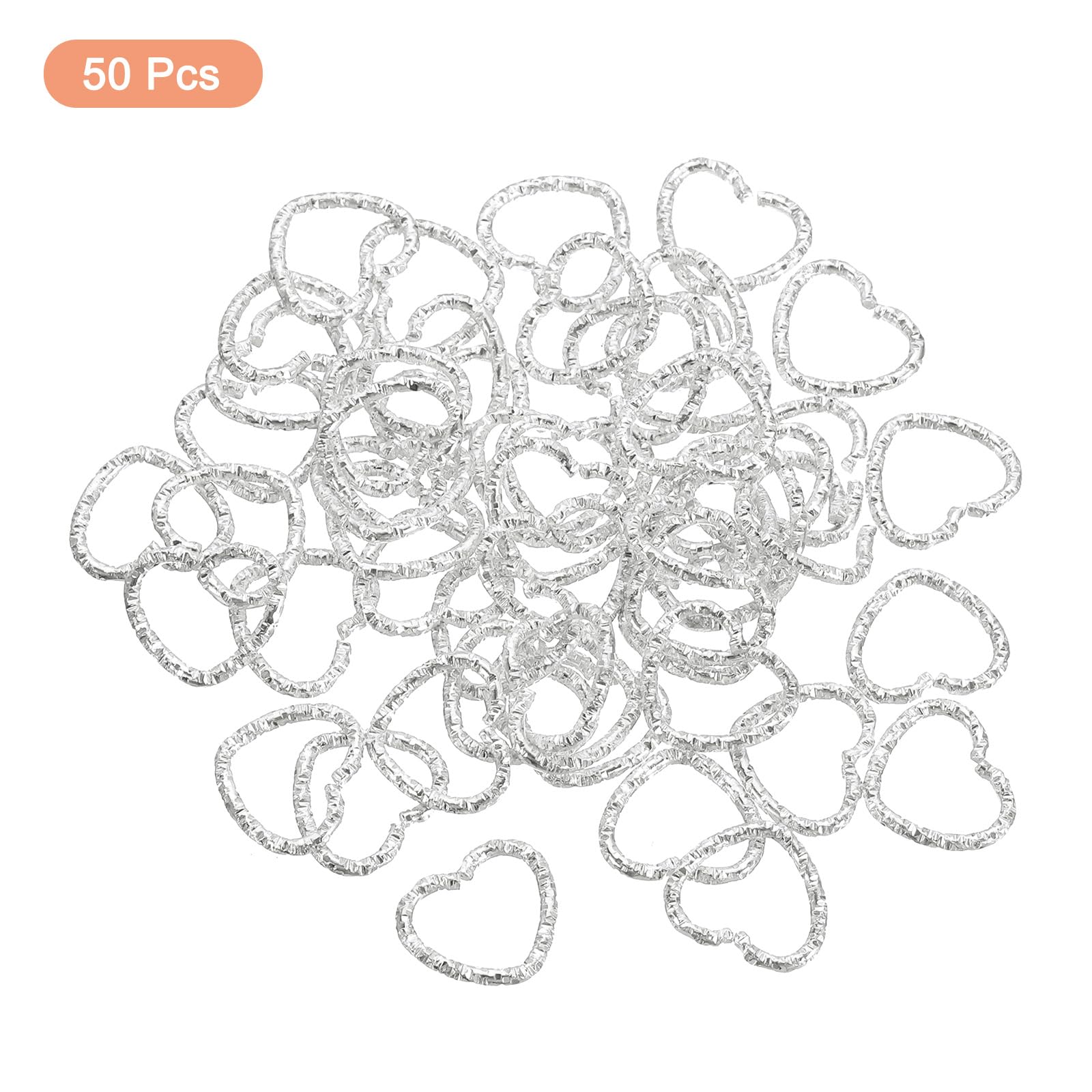 QUARKZMAN 100 stuks open ringen, 4 mm en set ringen met reliëf, 12 mm