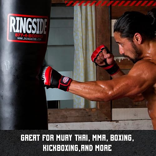 Miniatura 5 de Ringside Bolsa pesada de Muay Thai de 100 libras, saco de boxeo resistente Powerhide para entrenamiento y entrenamiento de boxeo, artes marciales