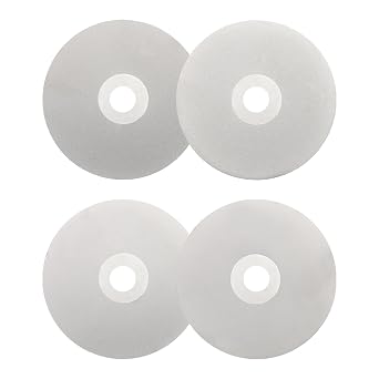 4PCS Diamond Flat Lap Disc Set 4" x 5/8" Arbor Grinding Wheel | 600/1200/2000/3000 Grit, for Cutting or Sanding Stone