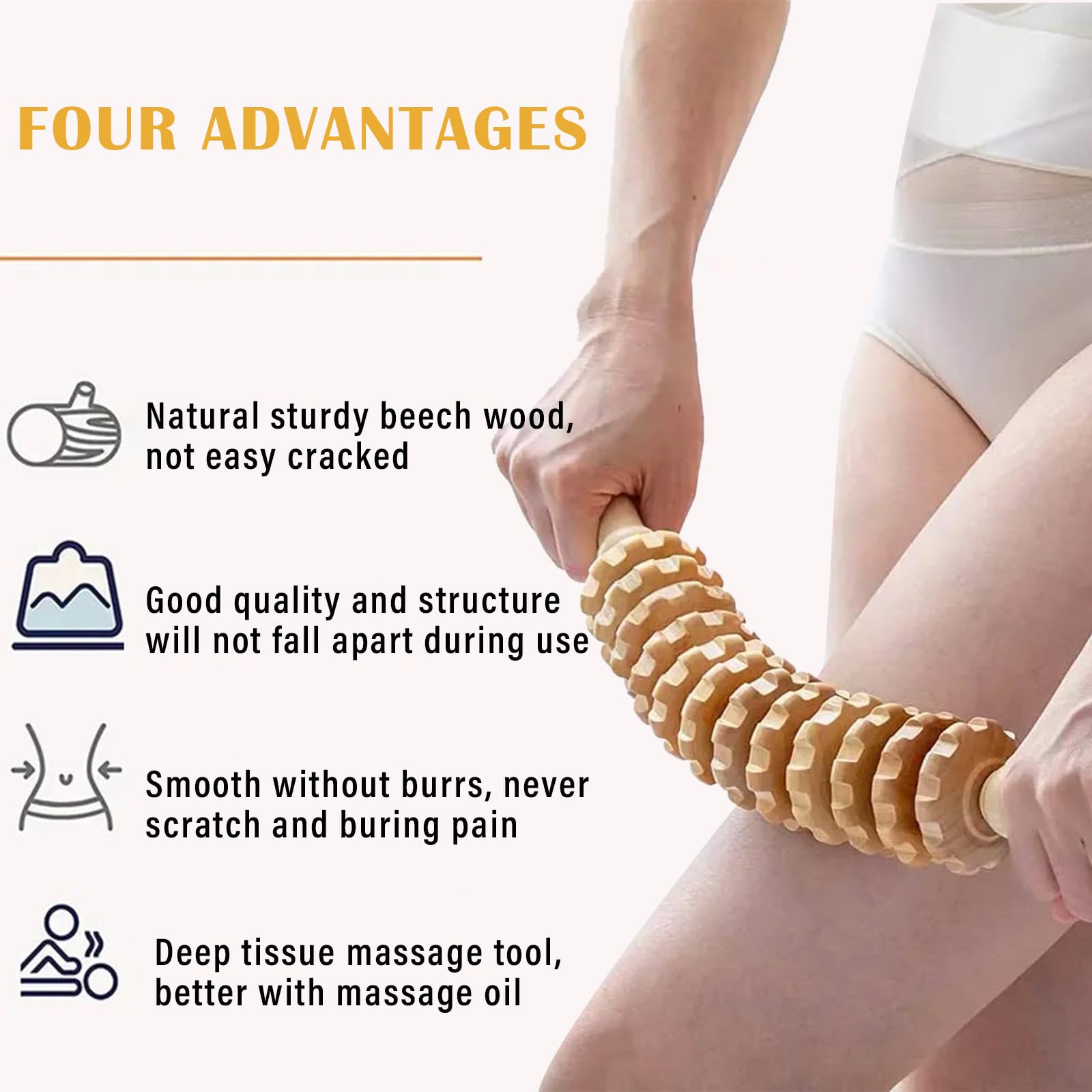 Accessories Anti Celulitis Masajeador Rodillo,Rodillo Masaje Muscular,Rodillo Aparato Anticelulítico,Alivio Del Dolor Muscular Y Relajación
