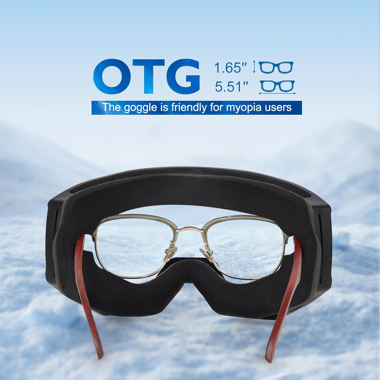 EXP VISION Ski/Snowboard Goggles, Anti-Fog Snow Goggles for Men & Women - Perfect for Skiing, Snowboarding & Winter Sports - Image 6