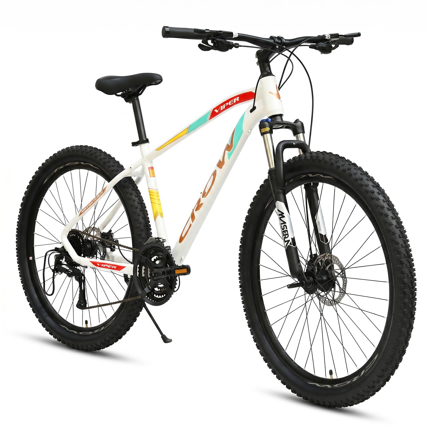 CROW - Viper MAX 24 Speed Aluminium Cycle 29T 24 Geared Bicycle for Men with Front Zoom Lockout Suspension & Jak Dual Disc Brake Mountain Bike | Ideal for 14+ Years, Unisex.-image-48