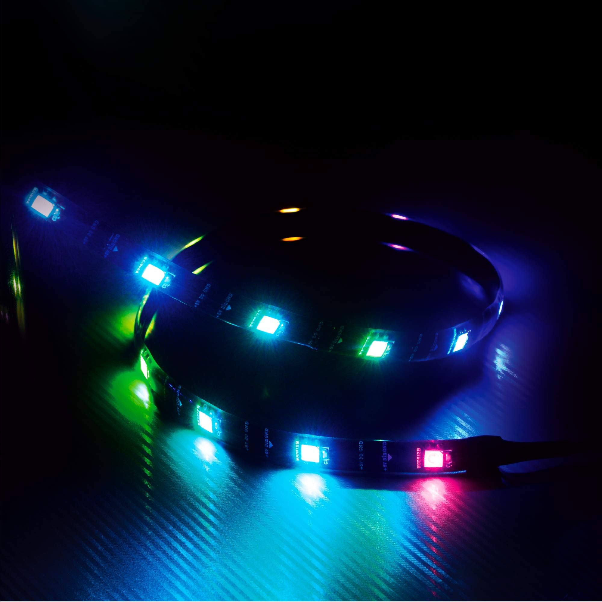 Vegas MBA | ARGB LED Strip Light | Powerful Magnet | 600mm | AK-LD07-60RB | Support Digital Addressable LED Pin Header