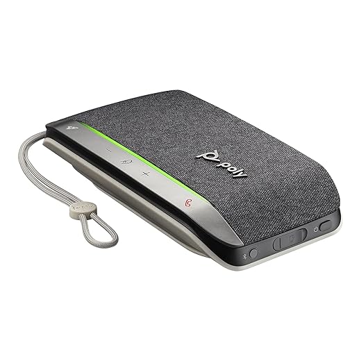 Poly - Alto-falante inteligente pessoal com sincronização de 20 USB-C (Plantronics) - Conecte ao celular via Bluetooth e PC/Mac via cabo USB-C - Funciona com equipes, zoom e muito mais