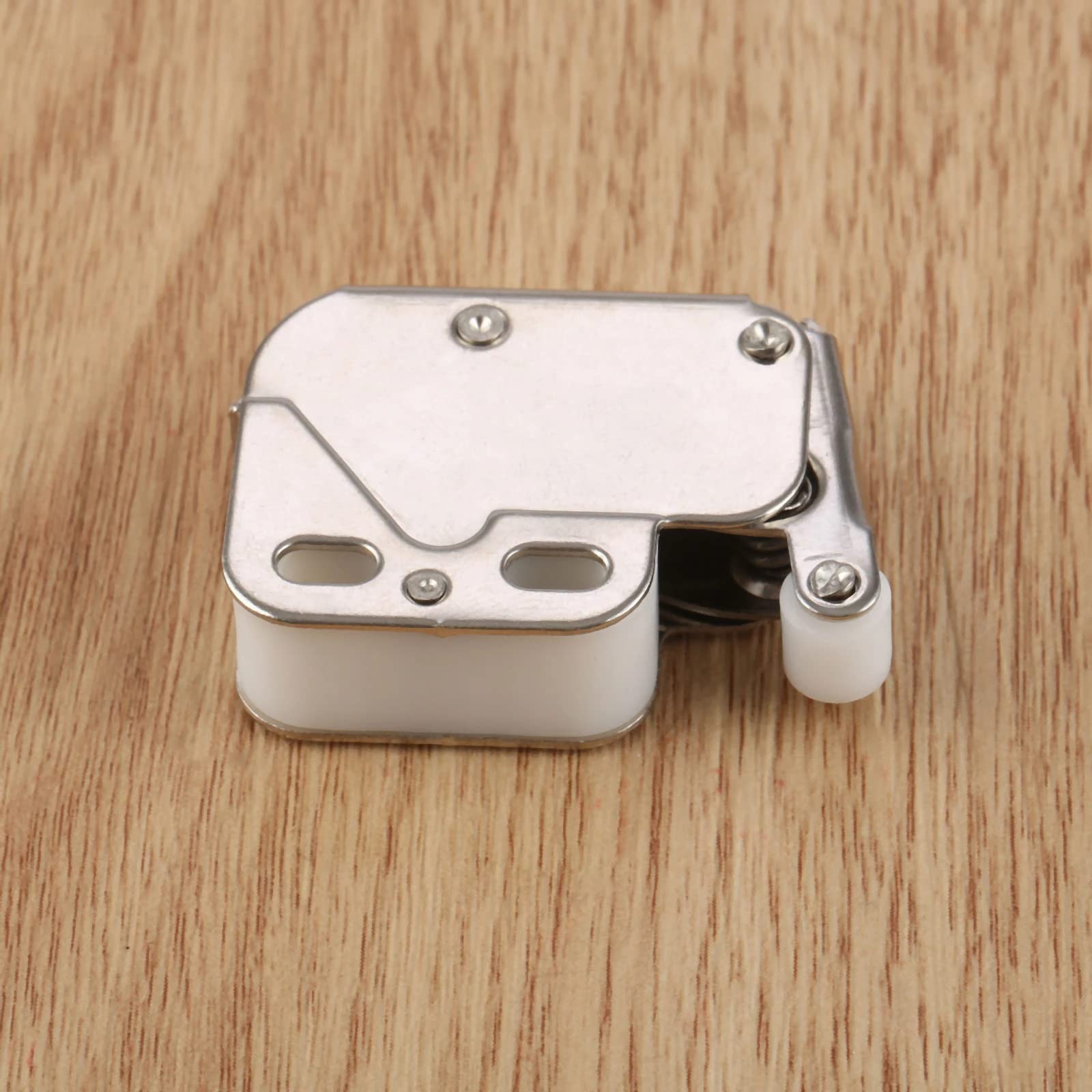 Biella Biellaâ„¢ 2Pcs Automatic Spring Snap System Push-in Touch Lock Mini Tip Latch Cabinet Door Furniture Safety Lock