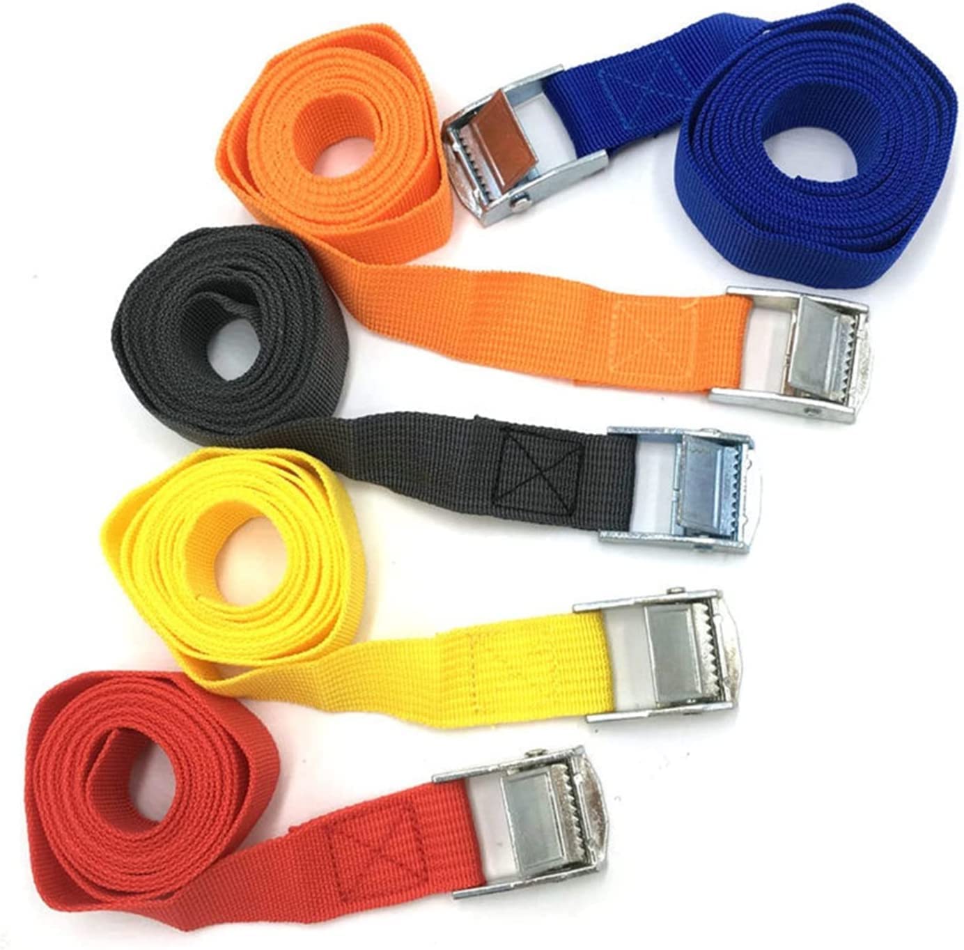 Cinghie di ancoraggio, Cinghie di ancoraggio, Cinghie di ancoraggio Cinghie di carico 2M Cintura di ancoraggio con fibbia for auto moto bici con fibbia in metallo Corda di traino Robusta cintura a cri