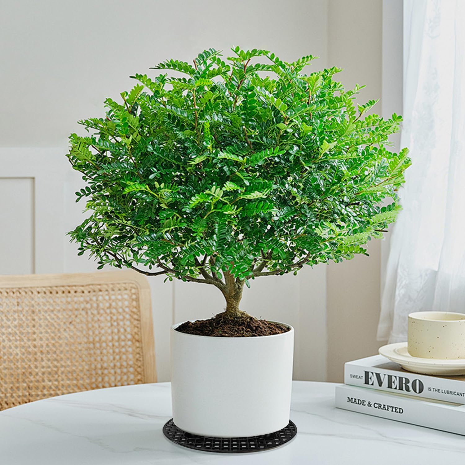 30 Pack Plant Pot Elevators 11.8 Inch Plastic Plant Risers, Plant Level Pot Elevator for Indoor & Outdoor Planters