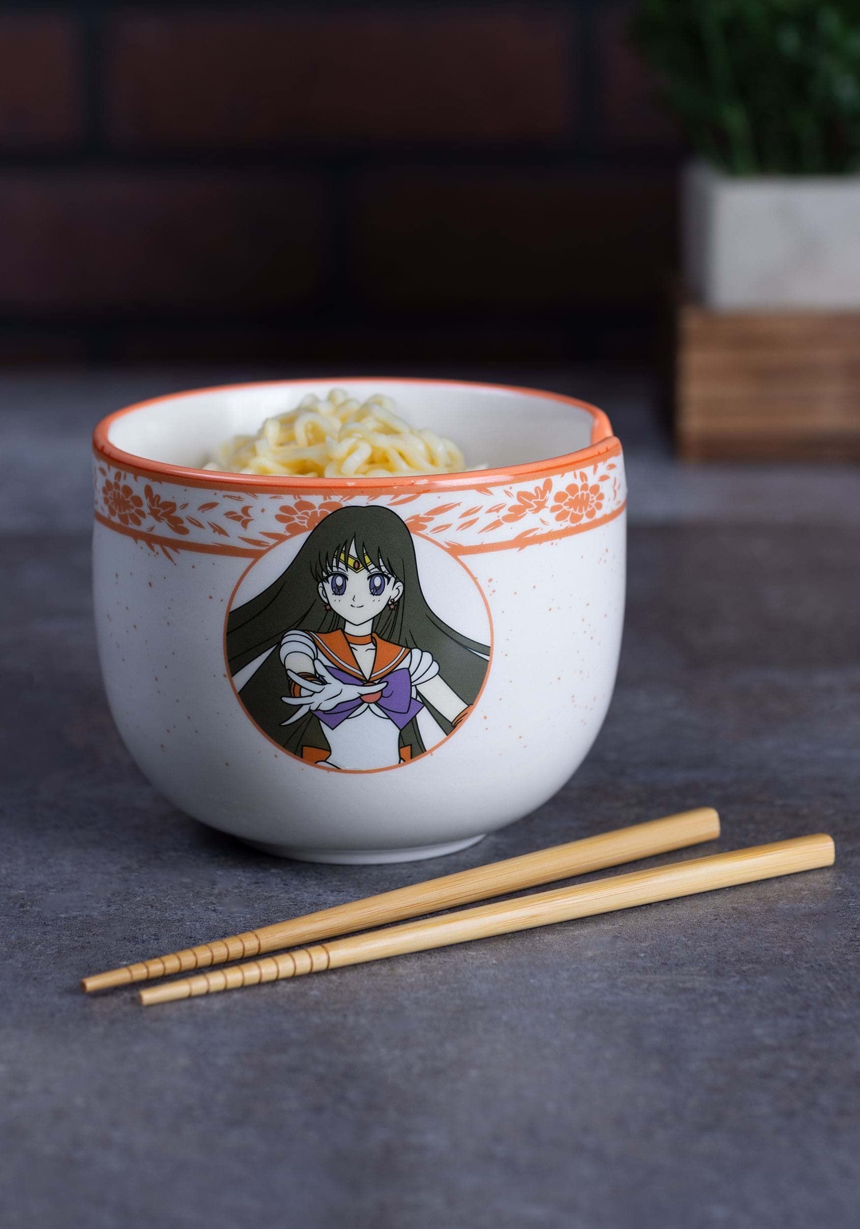 JUST FUNKY Sailor Mars Noodle Bowl with Chopsticks Standard