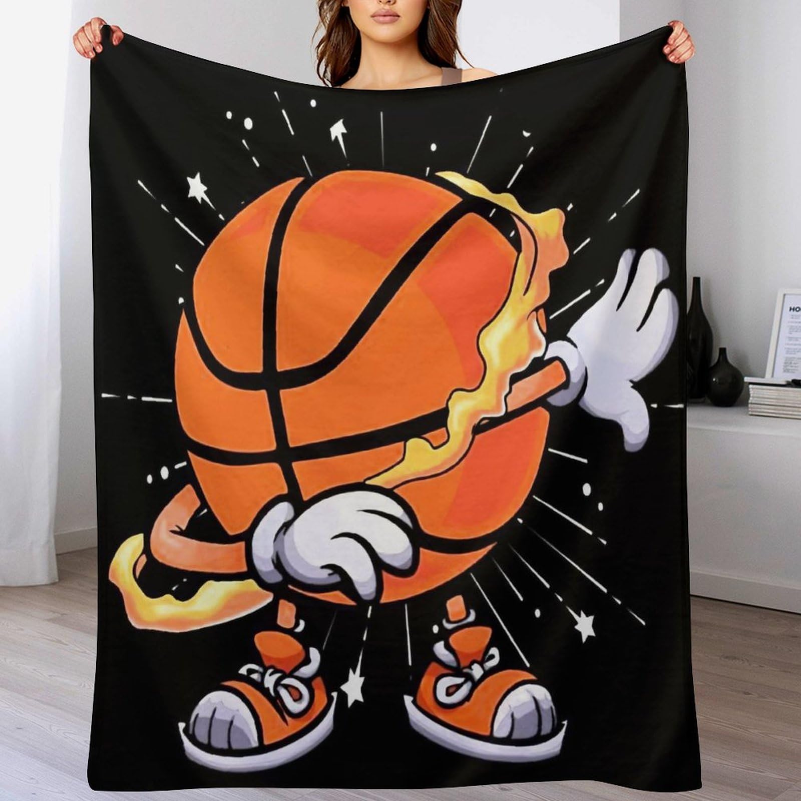 Plaid basket-ball 140x180 chaud pour ne plus avoir froid sur votre canapé