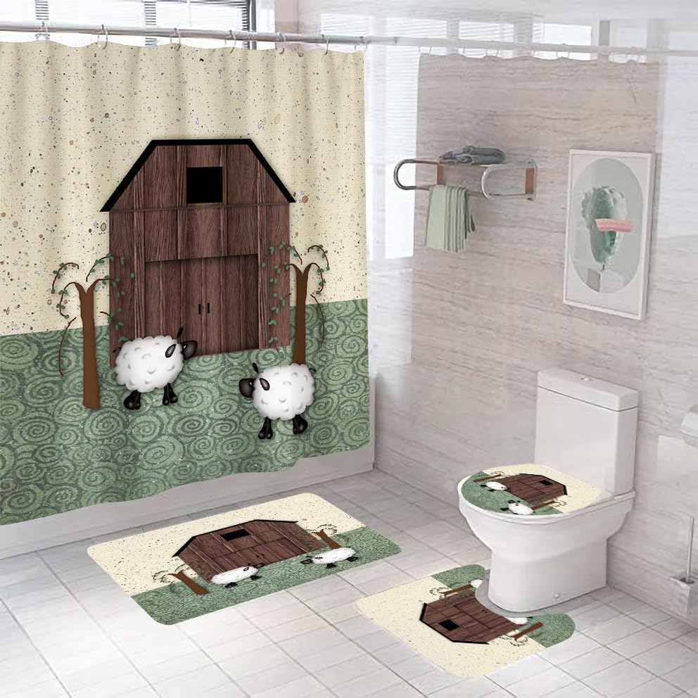 Tapis antidérapant microfibre absorbant ensemble 3 pièces contour WC douche