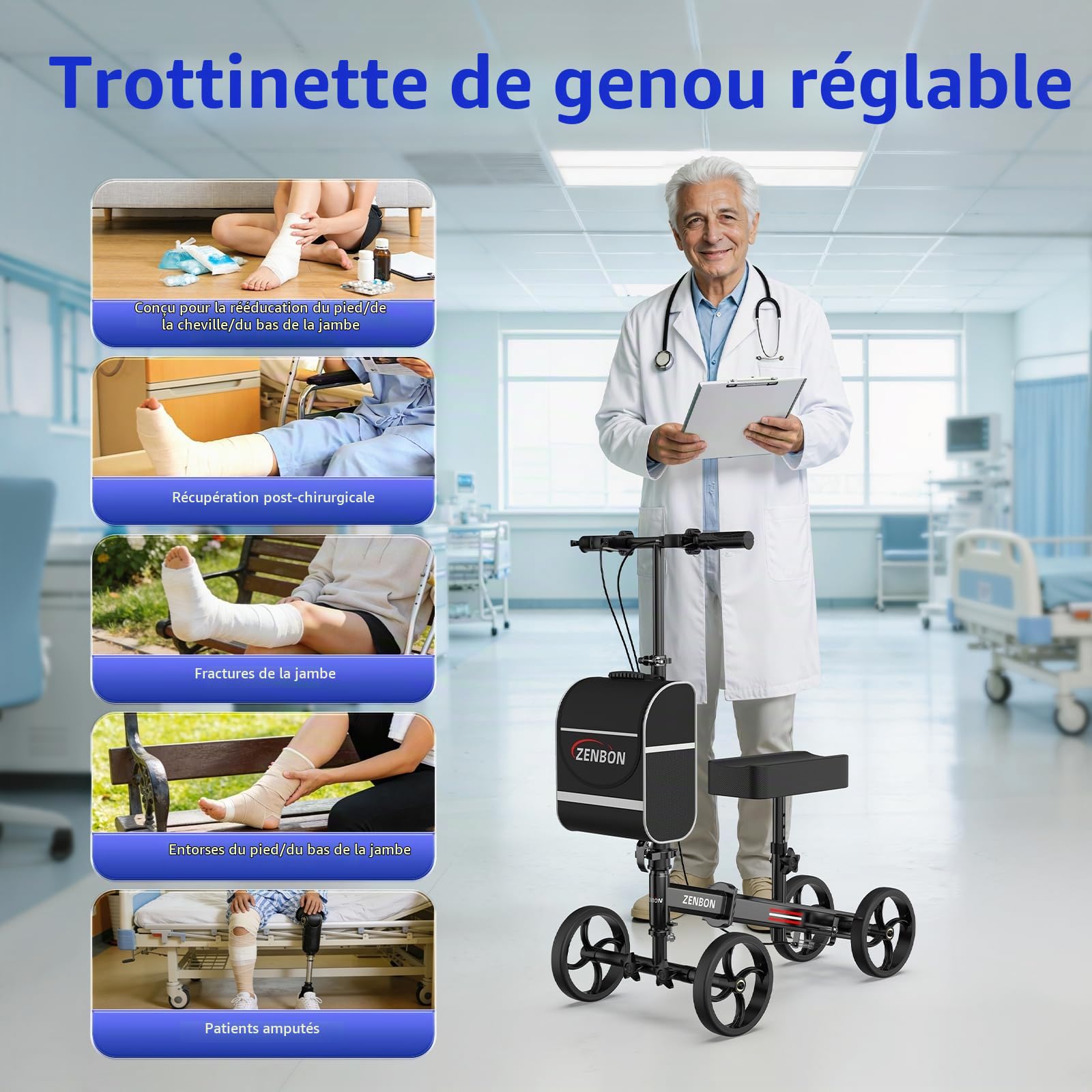 Trottinette à genoux 7301