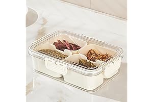 Portable Snackle Box with Secure Lid, Perfect for Parties and Picnics