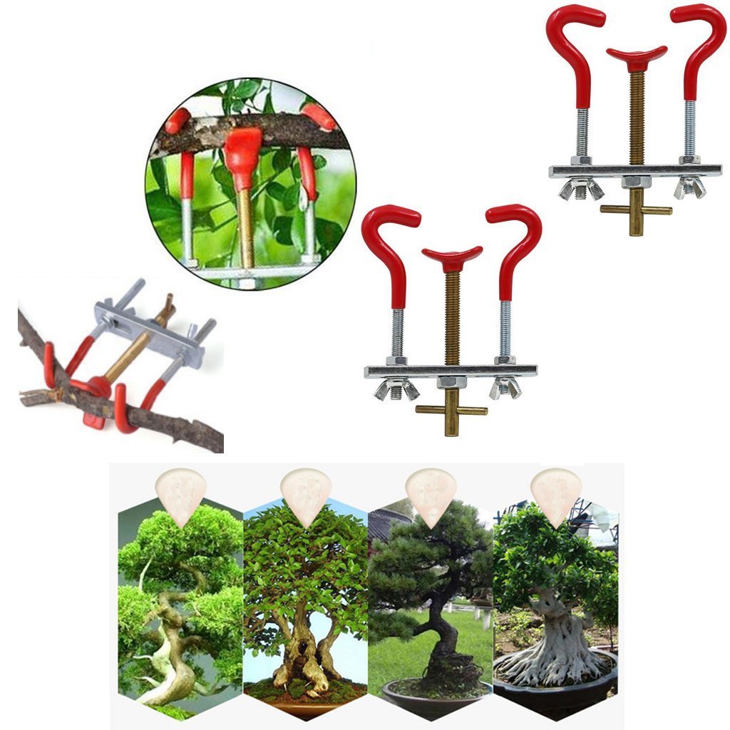 1 paire jardinage Bonsai Outil en acier carbone Lot de kit en forme de Creative Arbre Outil de cintrage Branche Bender Modérateur d'élagage Lot