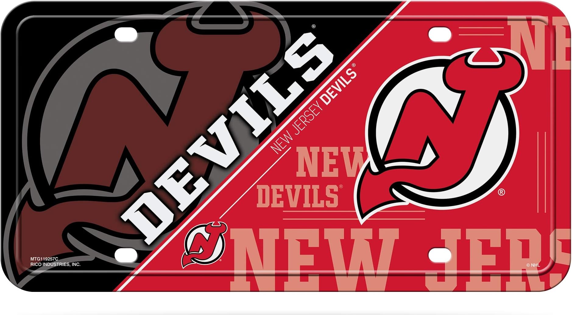 NHL Hockey New Jersey Devils Split Metal Tag