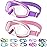 Vvinca Kids Goggles with Comfort Fabric Strap, Kids Swim Goggles Wide View Anti-Fog/UV No Leaking Swimming Goggles for 3-14