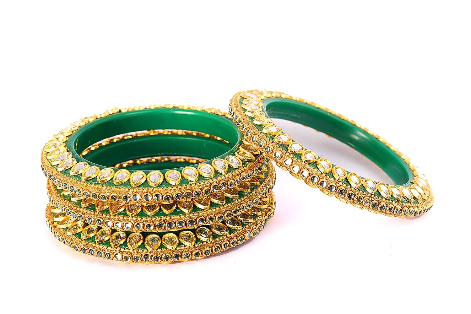 Stylish And Fashionable Kundan Lac Bangles for Women