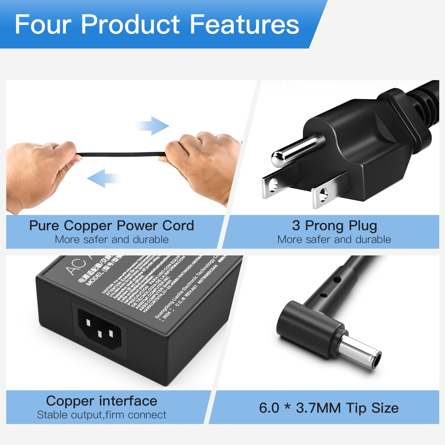 Amazon.com: 280W AC Adapter Charger ADP-280EB Fit for Asus