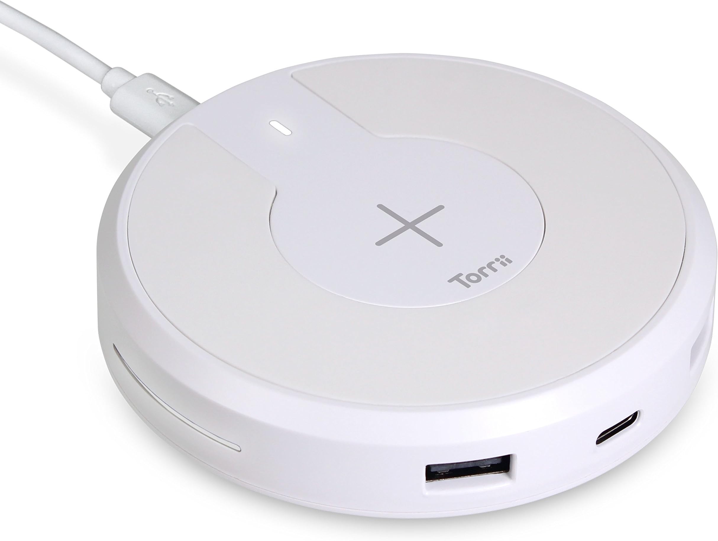 Torri Qi-Lader TorriiBolt mit USB, wei